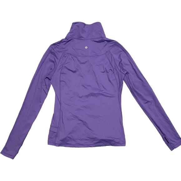 EUC Purple Lululemon Wet Dry Warm Run Brisk Pullover Size 10 - Picture 2 of 7